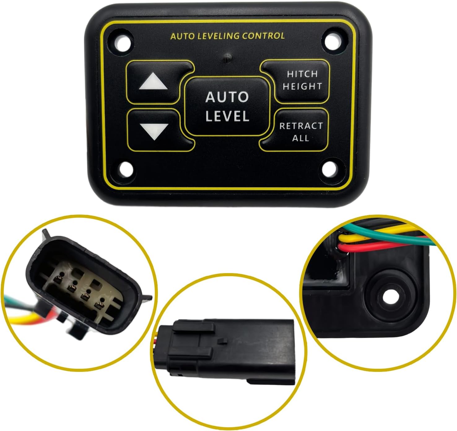 Quick Level Touch Panel Assembly w/RV Auto Leveling Replacement for 425306 Fits for Lippert Ground Control & Level-Up Hydraulic Leveling System