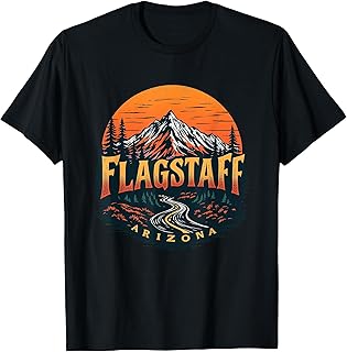 Flagstaff Mountains Vintage Flagstaff Arizona Cityscape T-Shirt