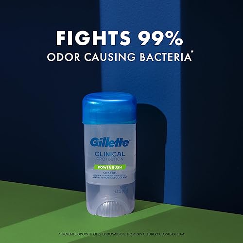 Miniatura 5 de Gillette Antitranspirante clínico y desodorante para hombres, protección contra el sudor y el olor 72 horas, frescura de larga duración, tecnología