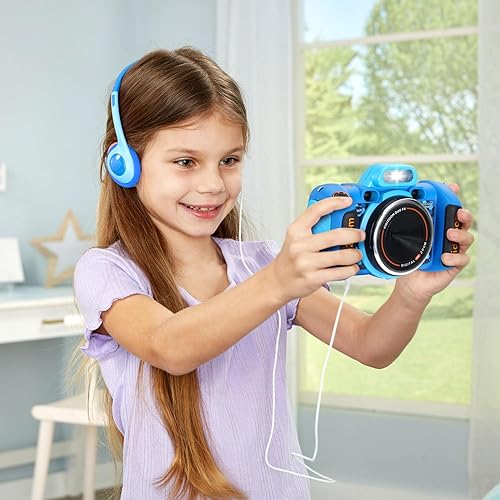 Miniatura 12 de Cámara VTech KidiZoom Duo FX para Niños, Cámaras Digitales Duales, Azul Azul,Rosa
