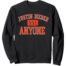 Official Justin Bieber Anyone Varsity Sweatshirt