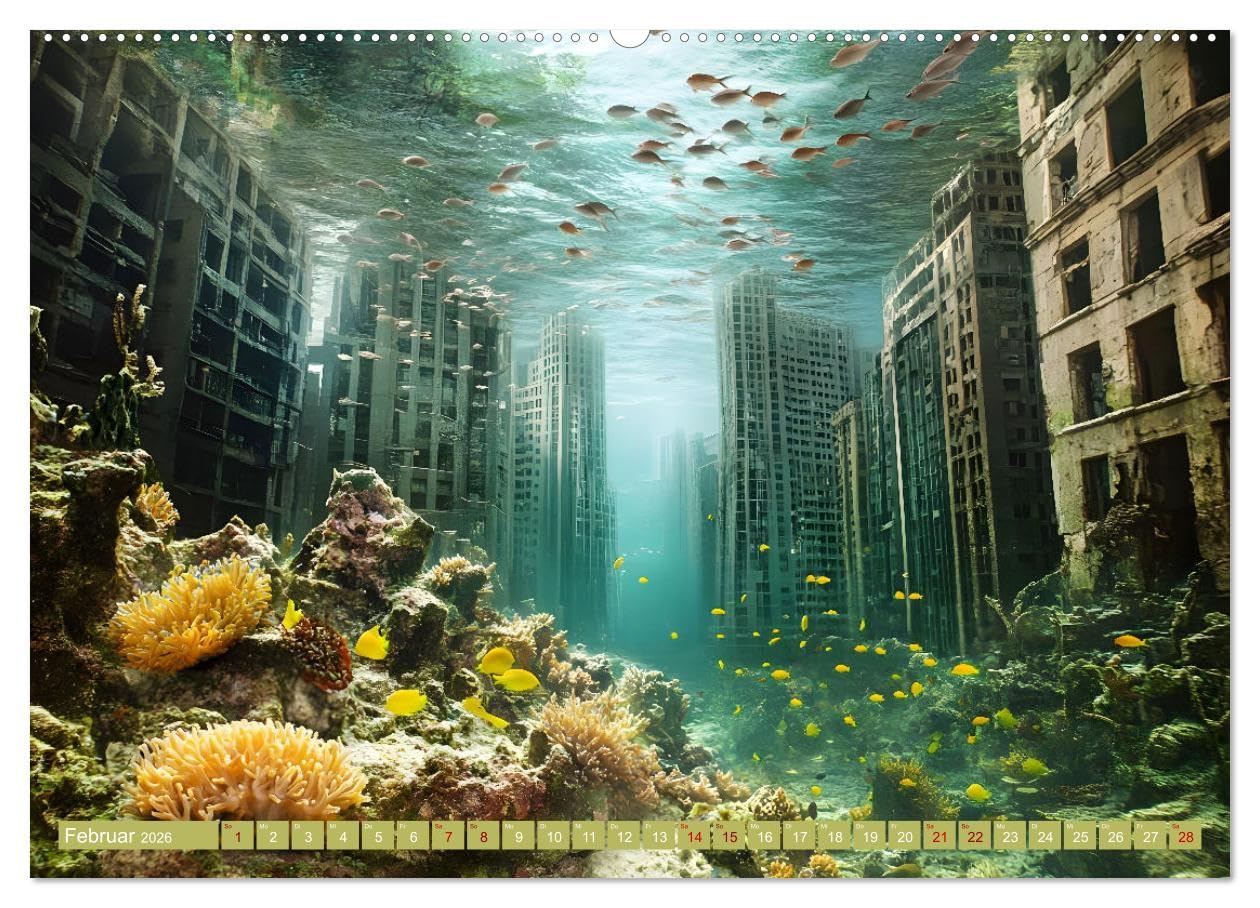 Nach uns die Wildnis (hochwertiger Premium Wandkalender 2026 DIN A2 quer), Kunstdruck in Hochglanz: Von Menschen gebaut, von Natur erobert (CALVENDO Natur)