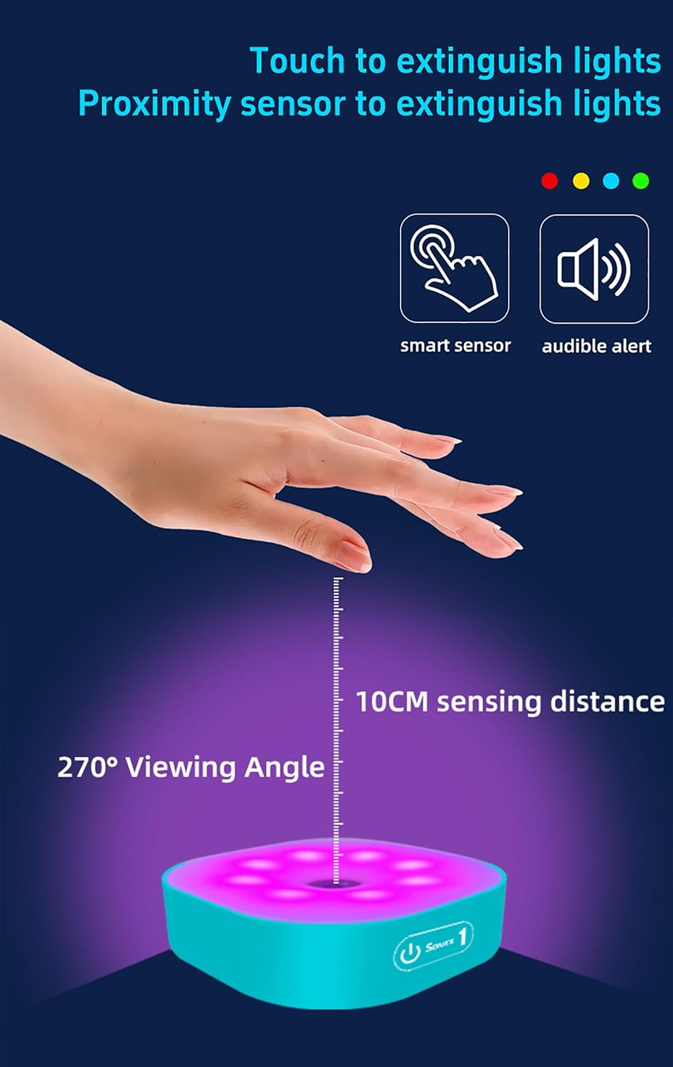 Agile Reaction Speed Training Equipment, Remote Control Reaction Training Light, Hand-Eye Coordination Training Lamp, Reaction Time Training