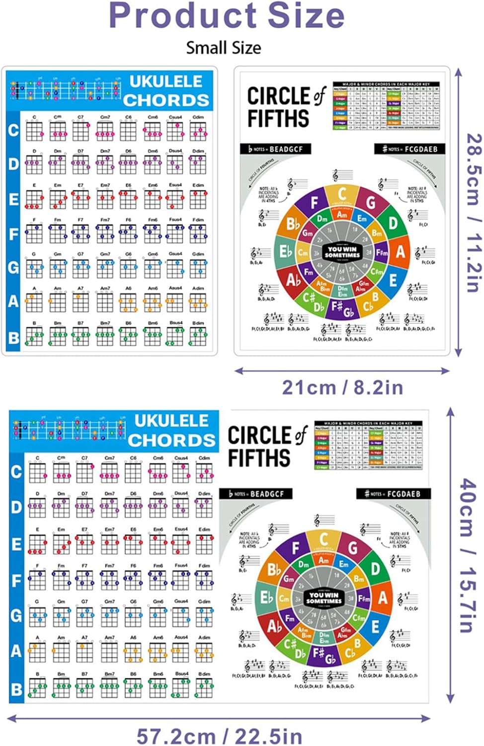 thereisno-chords-cheat-sheet-ukulele-chord-poster-australia-ubuy