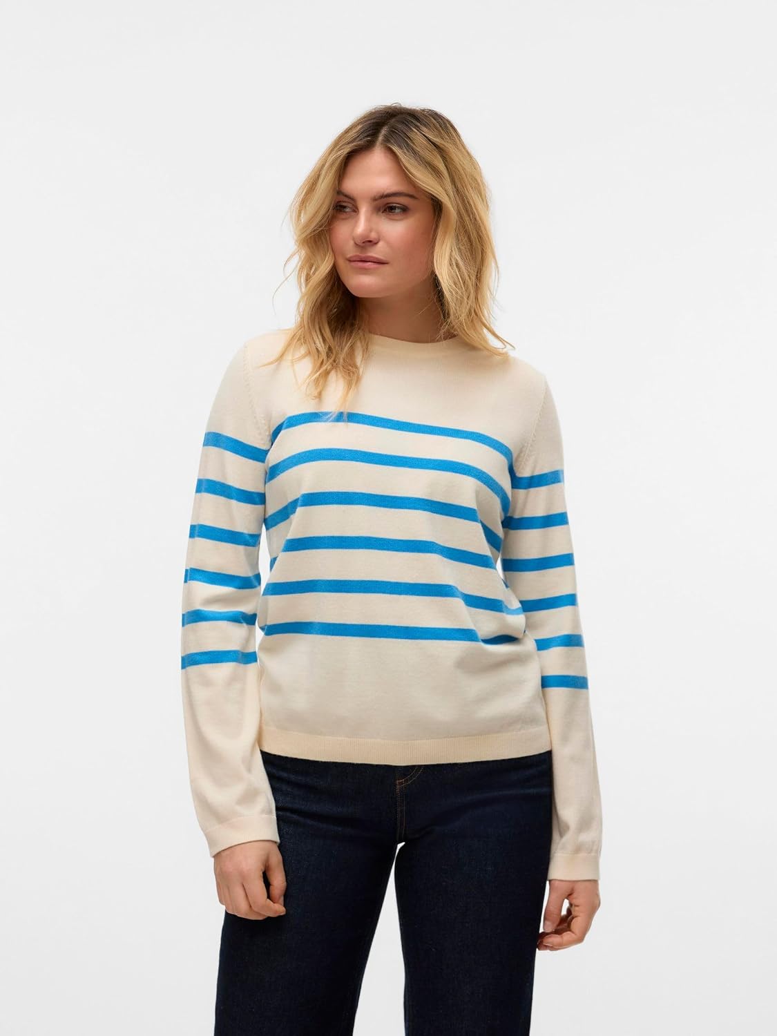 Birch/Stripes: Azure Blue
