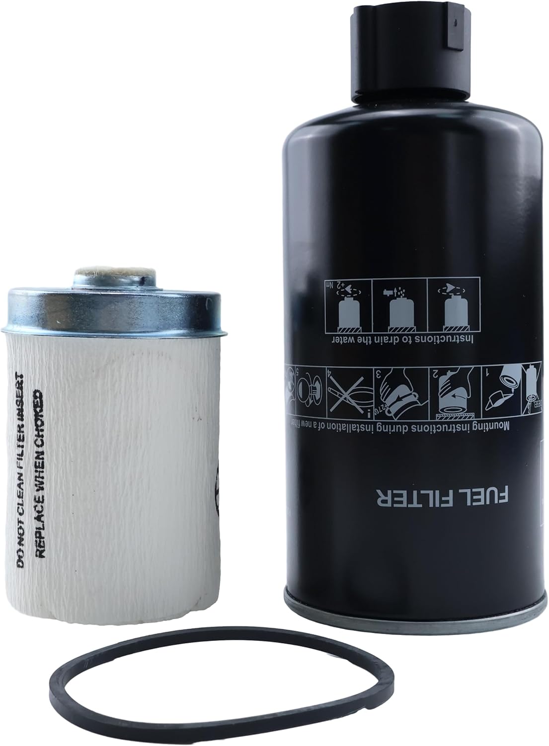 001081778R93 E006018618D1 Fuel Filter Kit Compatible with Mahindra 1533 4WD Gear T4 1538 HST 4WD T4 2538 HST Cabin T4 2645 Gear Cab 3540 PST Cabin T4