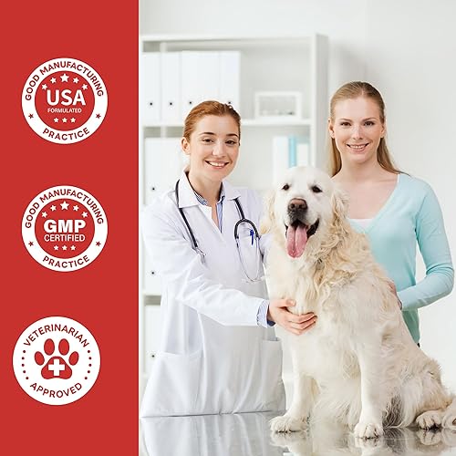 Miniatura 8 de Soporte de verrugas y golpes para perros, lipoma y protector de salud celular, polvo de apoyo inmunológico con hongo de cola de pavo, L-lisina,