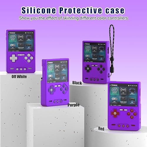 Miniatura 7 de Funda protectora de silicona para consola de juegos Trimui Brick Retro solamente, accesorios de ladrillo Trimui de piel suave, funda TrimuiBrick