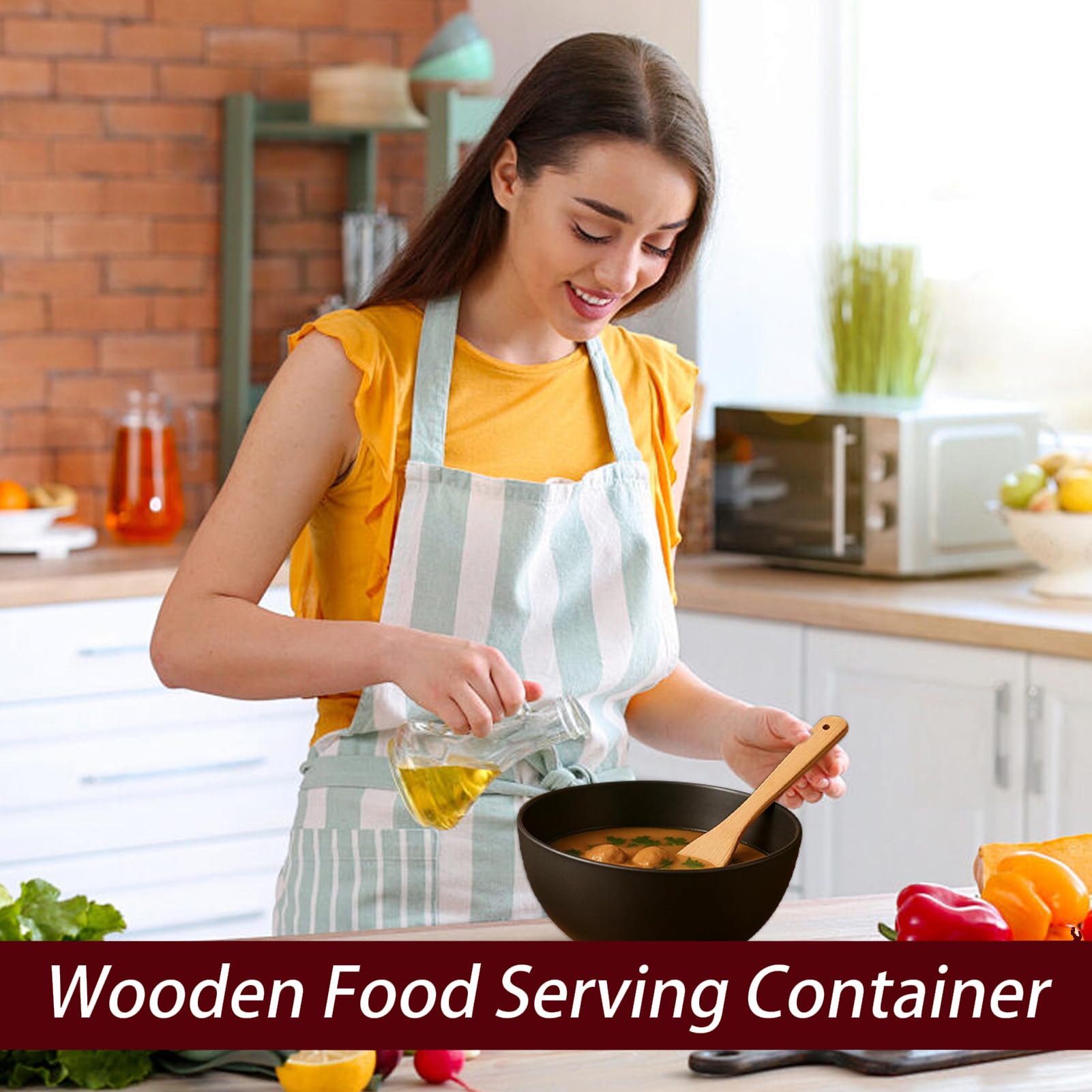 Cuenco de Servir con Tapa Preparación Almacenamiento Servicio | Recipientes Apilables para Snacks Anidables Para Cocina Preparación Y Servicio De Comidas Ensalada Snacks Pan Sopa Frutas