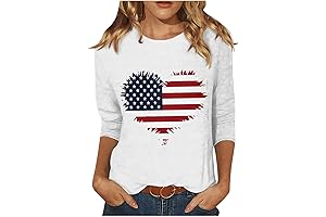 Red And Blue Shirts For Women USA Patriotic 4th of July Shirts For Women