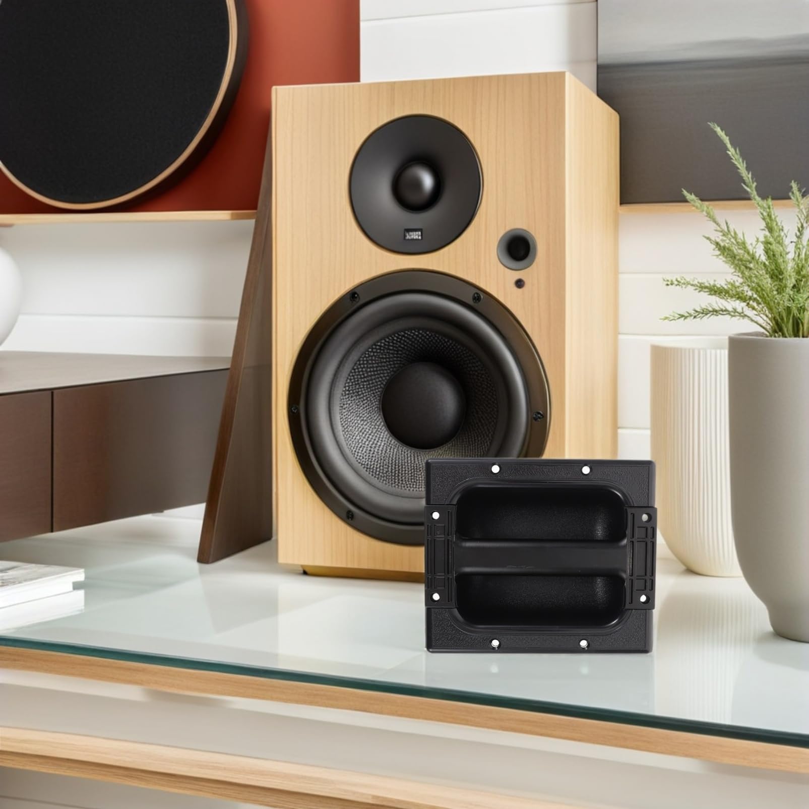 SUPVOX Maniglia per Casse Altoparlante in Metallo Design ad Angolo Retto Struttura Quadrata per Speaker da Palco