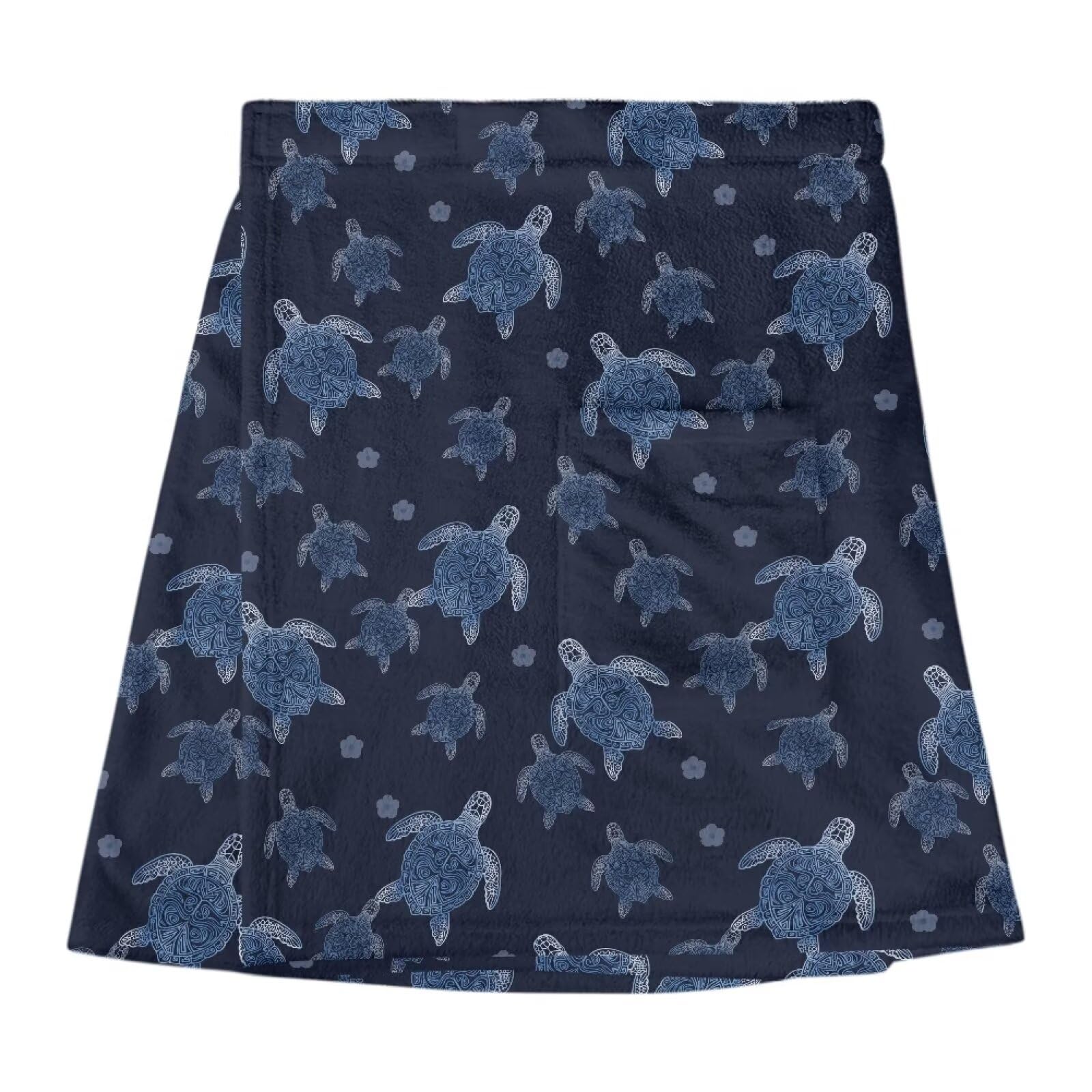 Men's Body Wrap Towel with Pocket Adjustable Soft Turtle Towels Spa Wrap for Shower Bath Pool Dorm Room Gym