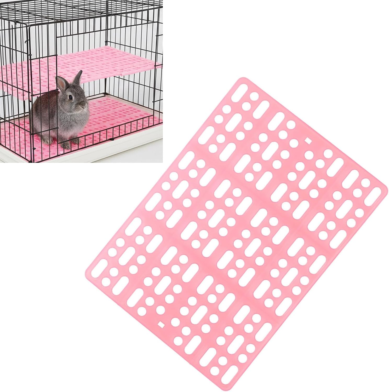 Chew-Resistant Cage Mats for Rodents 6Pack Ventilated Floor Pads Easy Maint. Small Animal Habitat Decor Pet Cage Mat