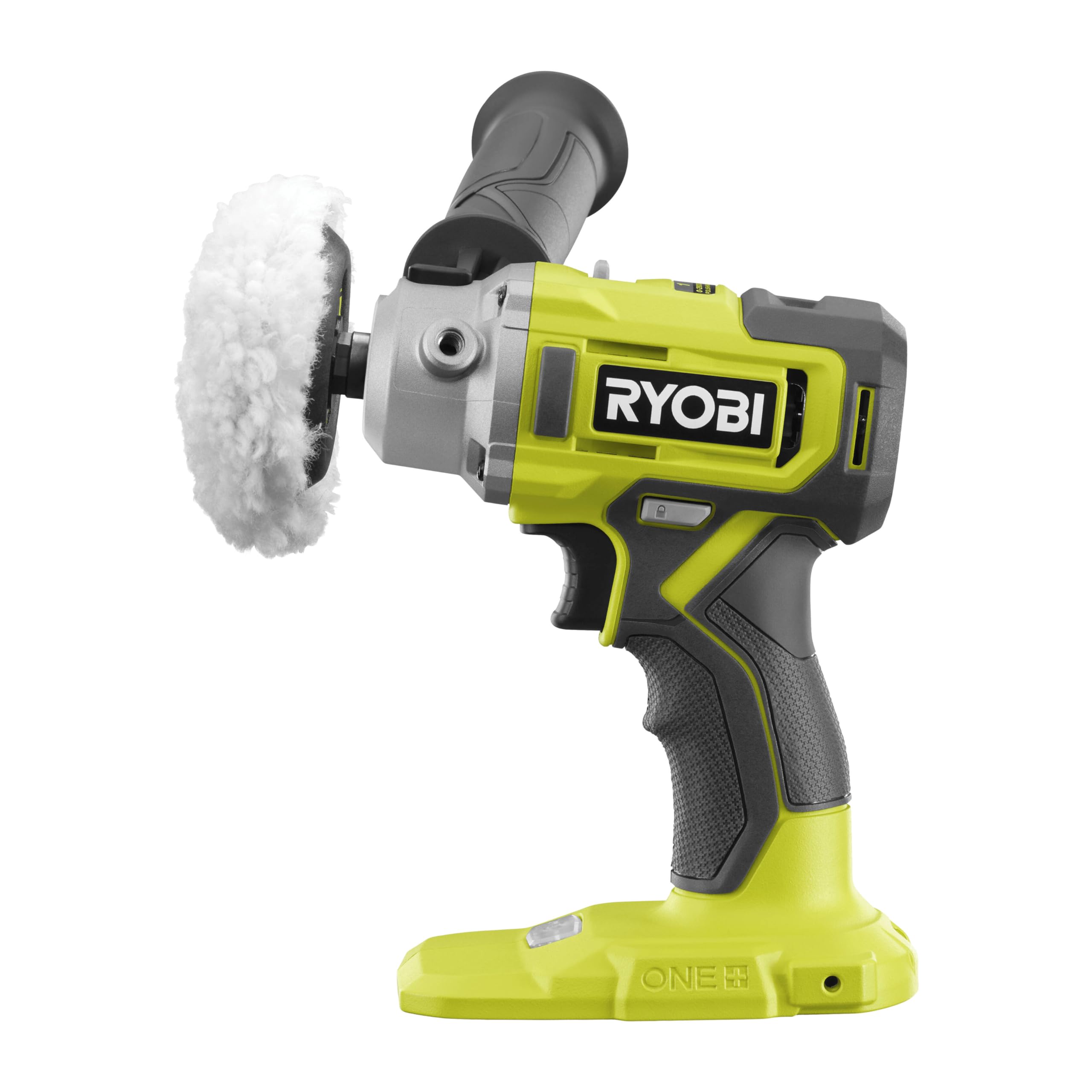 RYOBI 18 V ONE+ Akku-Polierer-und Schleifmaschine RDP18-0 (50/75 mm Polierteller, 2-Gang-Getriebe, abnehmbarer Handgriff, ohne Akku und Ladegerät)