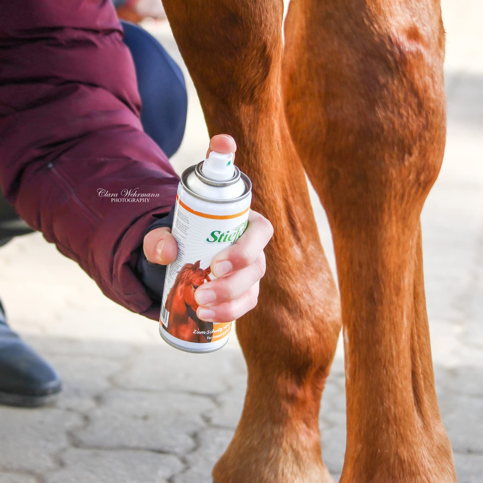 Stiefel Aluspray pour Chevaux - Spray de Protection des plaies avec Particules d'aluminium - Forme Une Couche protectrice Respirante - Favorise la cicatrisation des plaies - Brume Fine - 200 ML