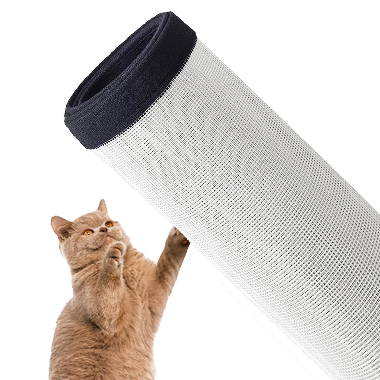 Cat Window Guard Balcony Nets,Window Screen Mesh Protection for Cats Safety,Fly Screen Mosquito Net Anti-Scratch Insect Bites DIY Size (140x160cm,D)