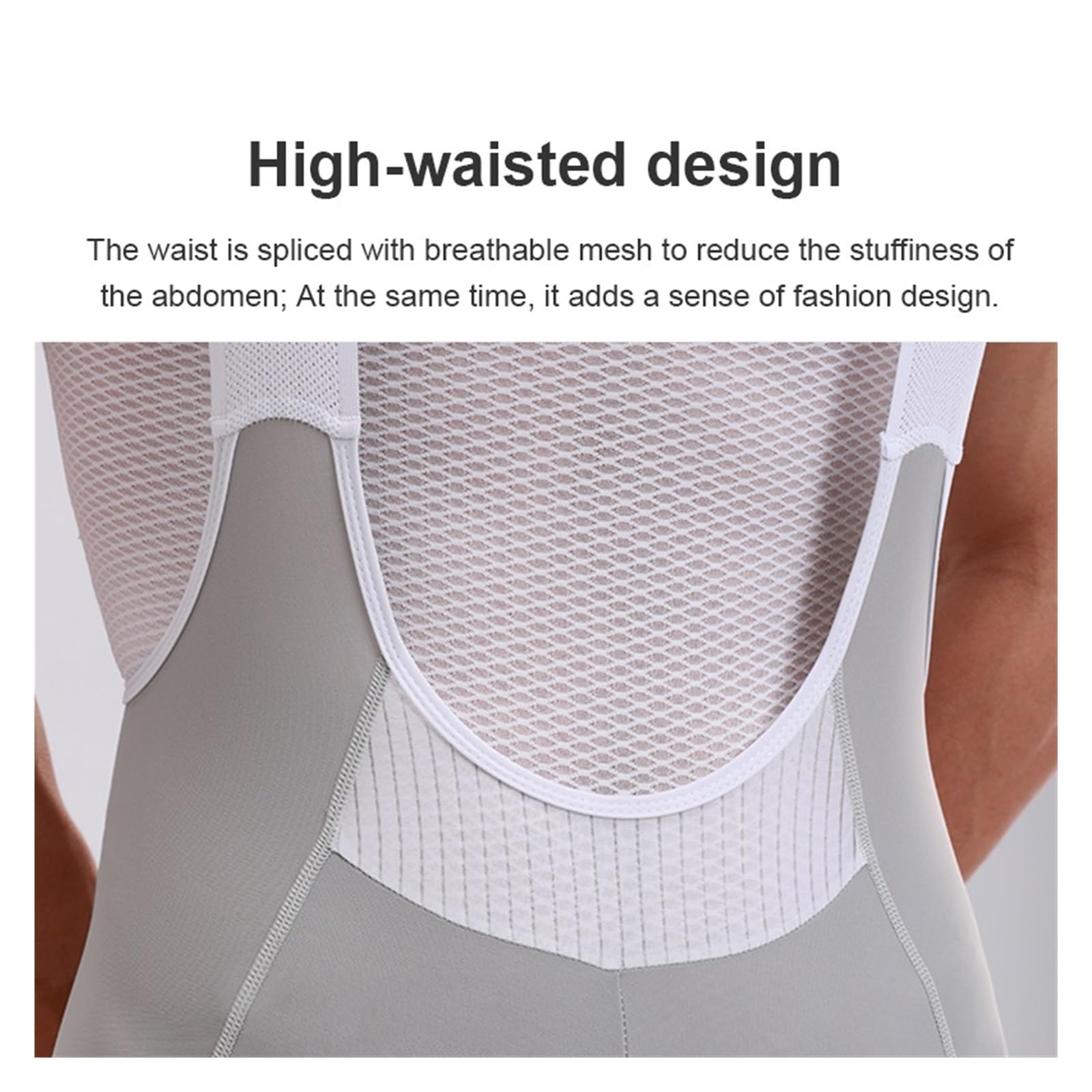 Culotte de ciclismo for hombre, cintura alta, transpirable, con tirantes y bolsillos Para Ciclismo