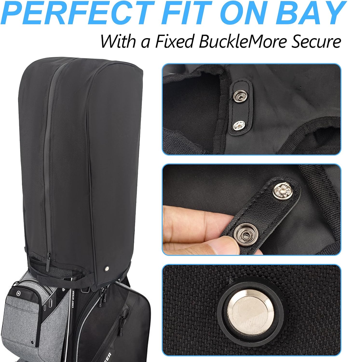 TUYUU Golf Bag Cover,Golf Bag Rain Hood Cover,Waterproof Golf Bag Covers for Rain,Golf Bag Top Cover for Tour Bags Golf Bags Carry Cart Stand Bags,Golf Gifts for Men Women.Golf Club Bag Accessories
