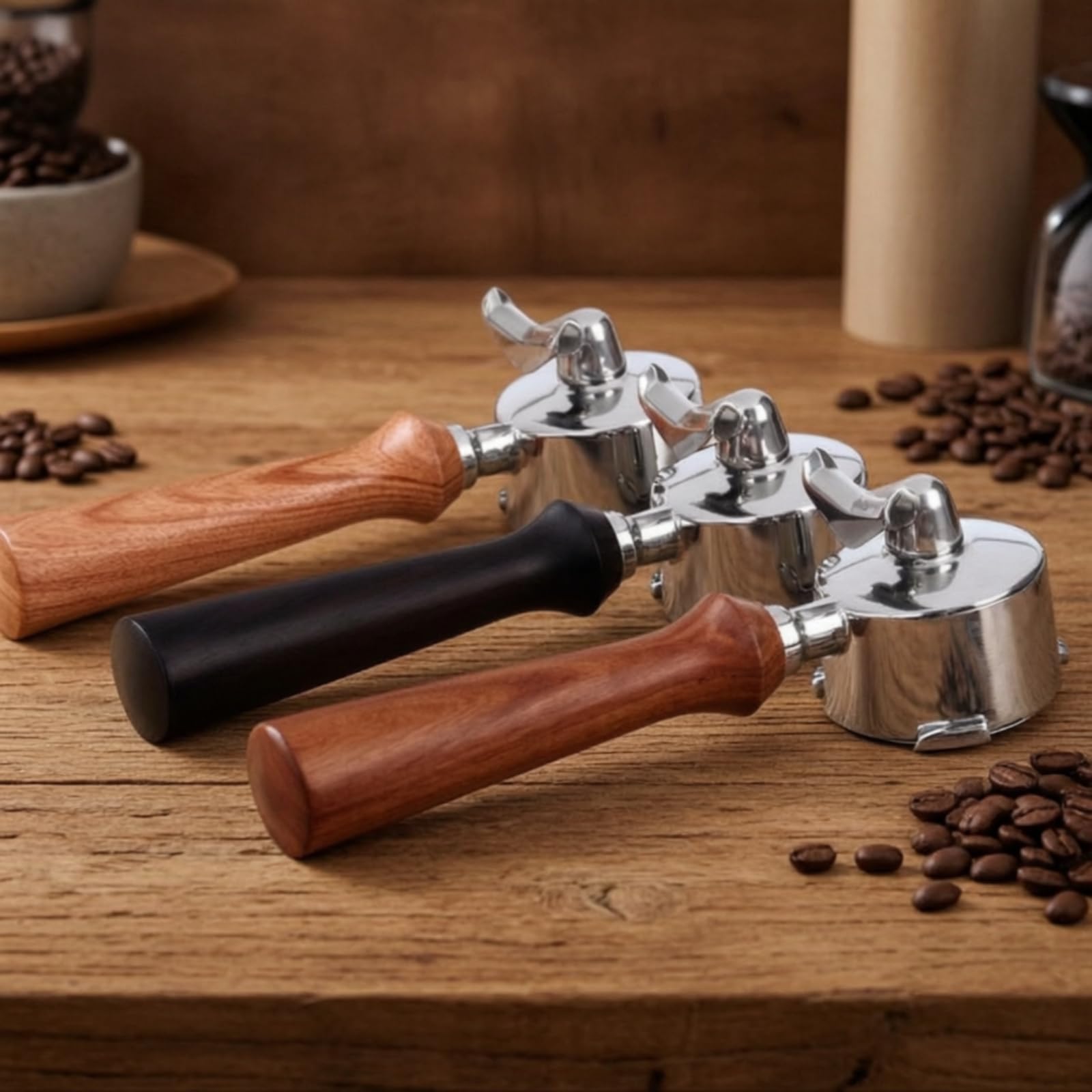 Portafiltro con Manico in Legno Durevole, style to 2
