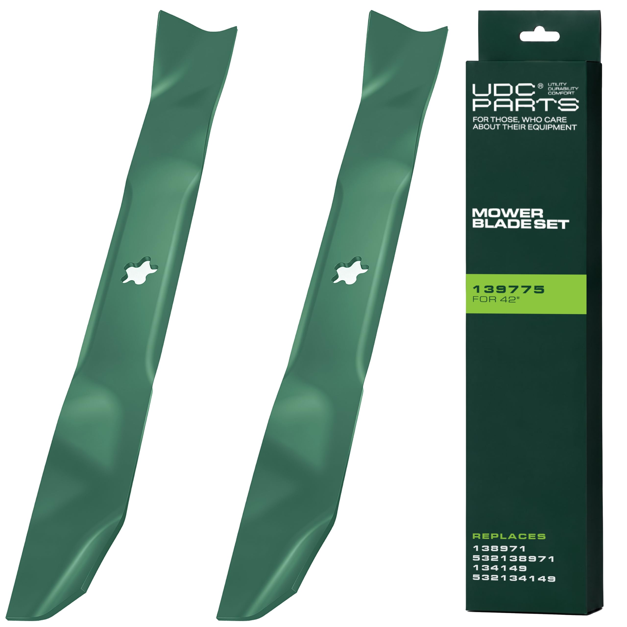 UDC Parts 139775 Mower Blades Replacement for Husqvarna 42 Inch YTH18542