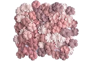 Handmade Artificial Flowers 100pcs Patch Starburst Paper Flowers Floral Embellishments