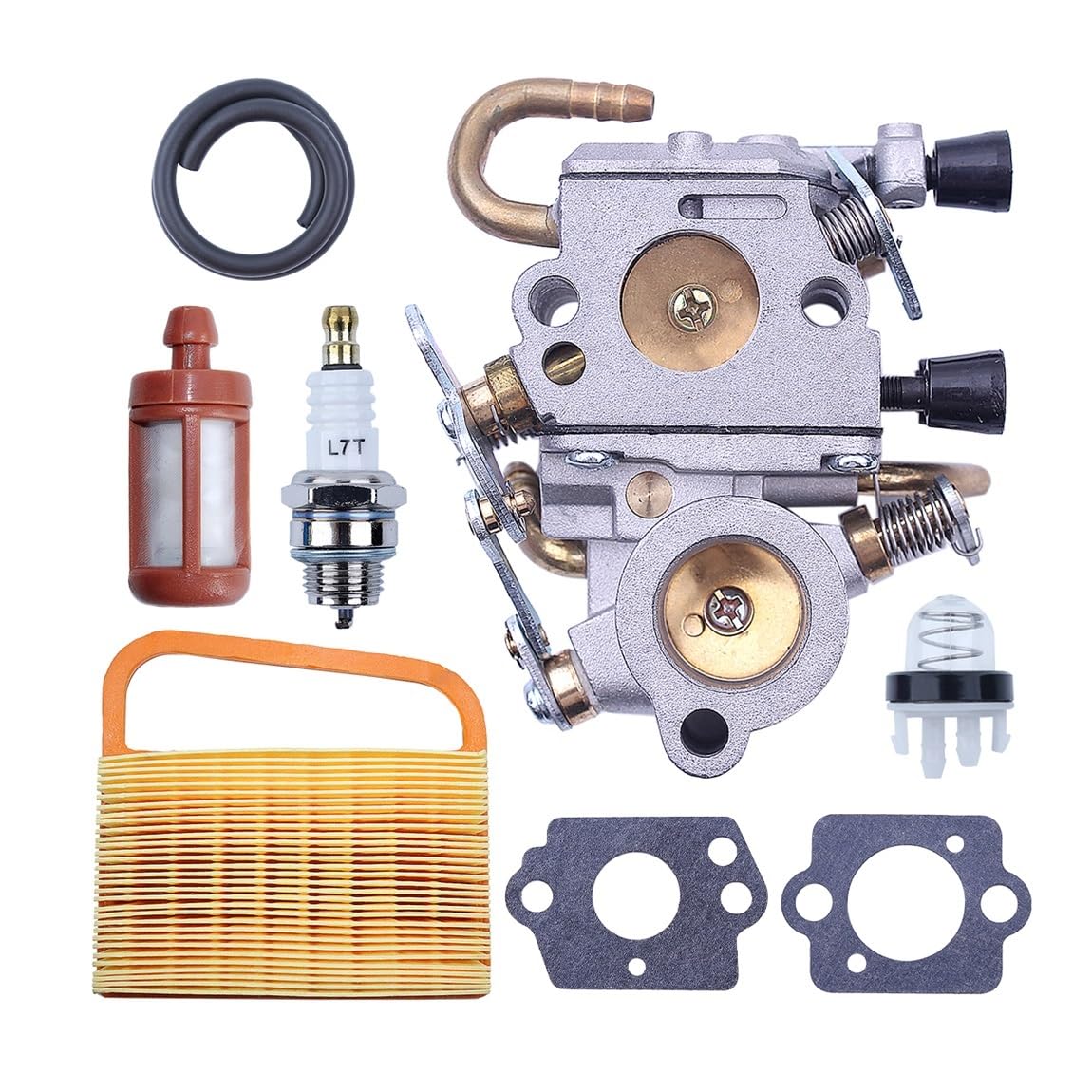 Kit de Puesta a Punto de carburador Compatible con Sierras de Corte STIH TS410 TS420 y carburador ZAM C1Q-S118. Repuestos for Motosierra.