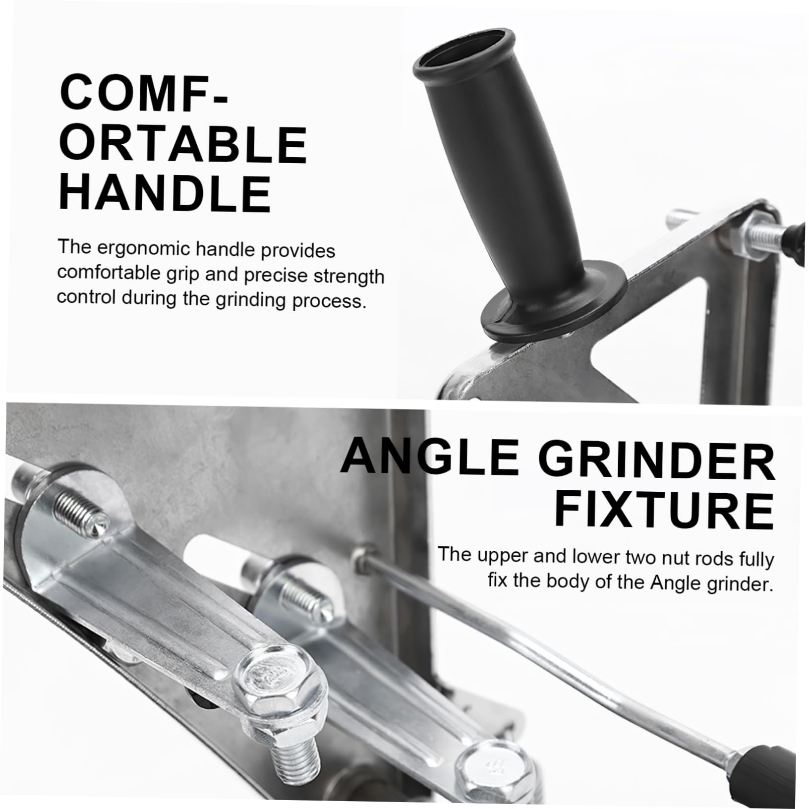 Soporte para Amoladora Angular de Banco Ajustable Negro