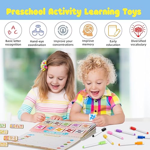 Miniatura 9 de Actividades de aprendizaje preescolar - 30 temas libro de trabajo preescolar Montessori juguetes para niños pequeños autismo sensorial materiales de