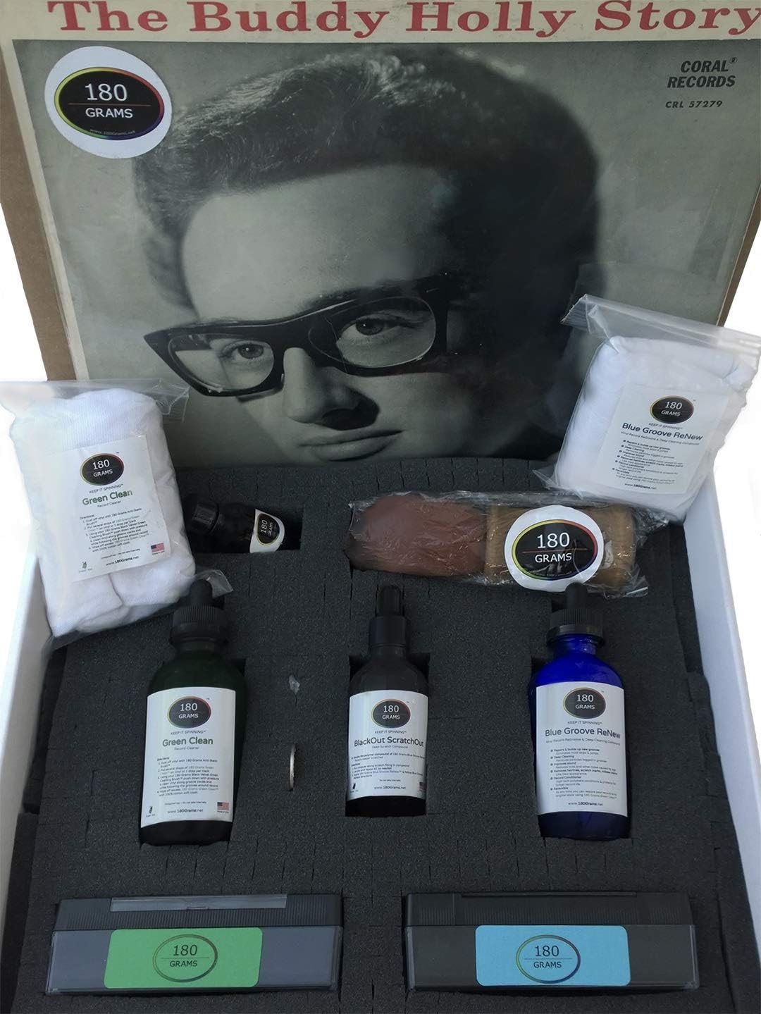 Best Record Cleaner - 180 Grams Professional ReGrooving & Deep Cleaning System