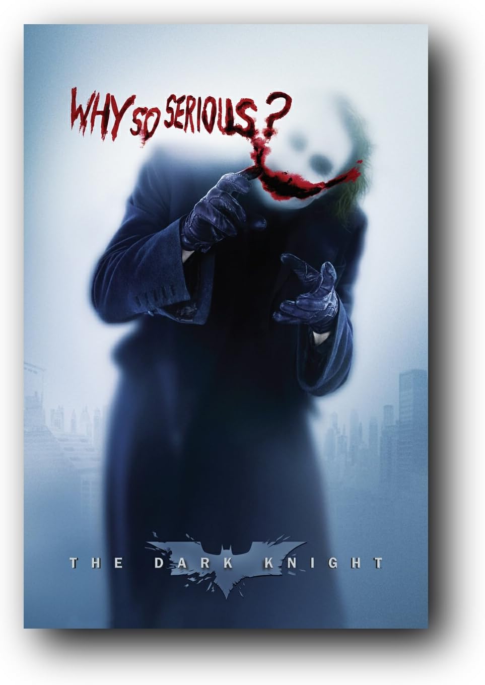 Batman: the Dark Knight Movie: Joker (Heath Ledger) 'Why So Serious' Wall Poster (Rolled) 24" x 36"