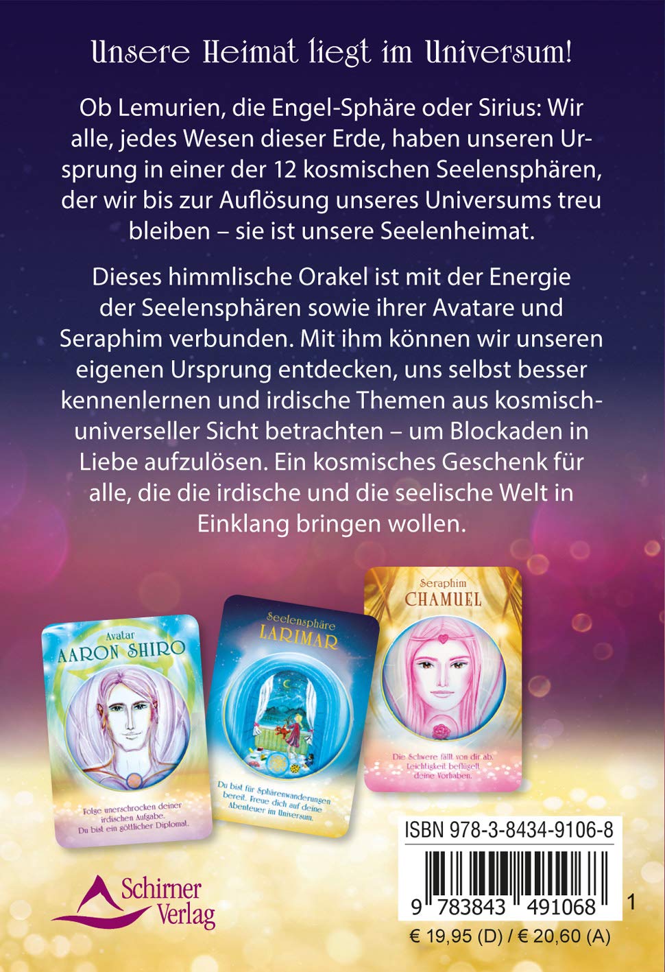 Dein Seelenheimat-Orakel: Die zauberhafte Magie der Seelensphären, Avatare und Seraphim-Engel - 40 Karten mit Begleitbuch