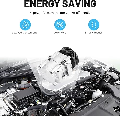 Miniatura 4 de Nuevo compresor de aire acondicionado de CA con embrague para Ford Contour 1995-2000 2.5L, para Contour 2000 2.0L, para Ford Escape 2001-2007 3.0L,