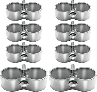 8 Set Chain Link Fence Panel Clamps for 1-5/8" Cage Dog Kennel Panel Clamp Dog Kennel Clamps for Round Pipe Panel Frame Fence Panel Clamps