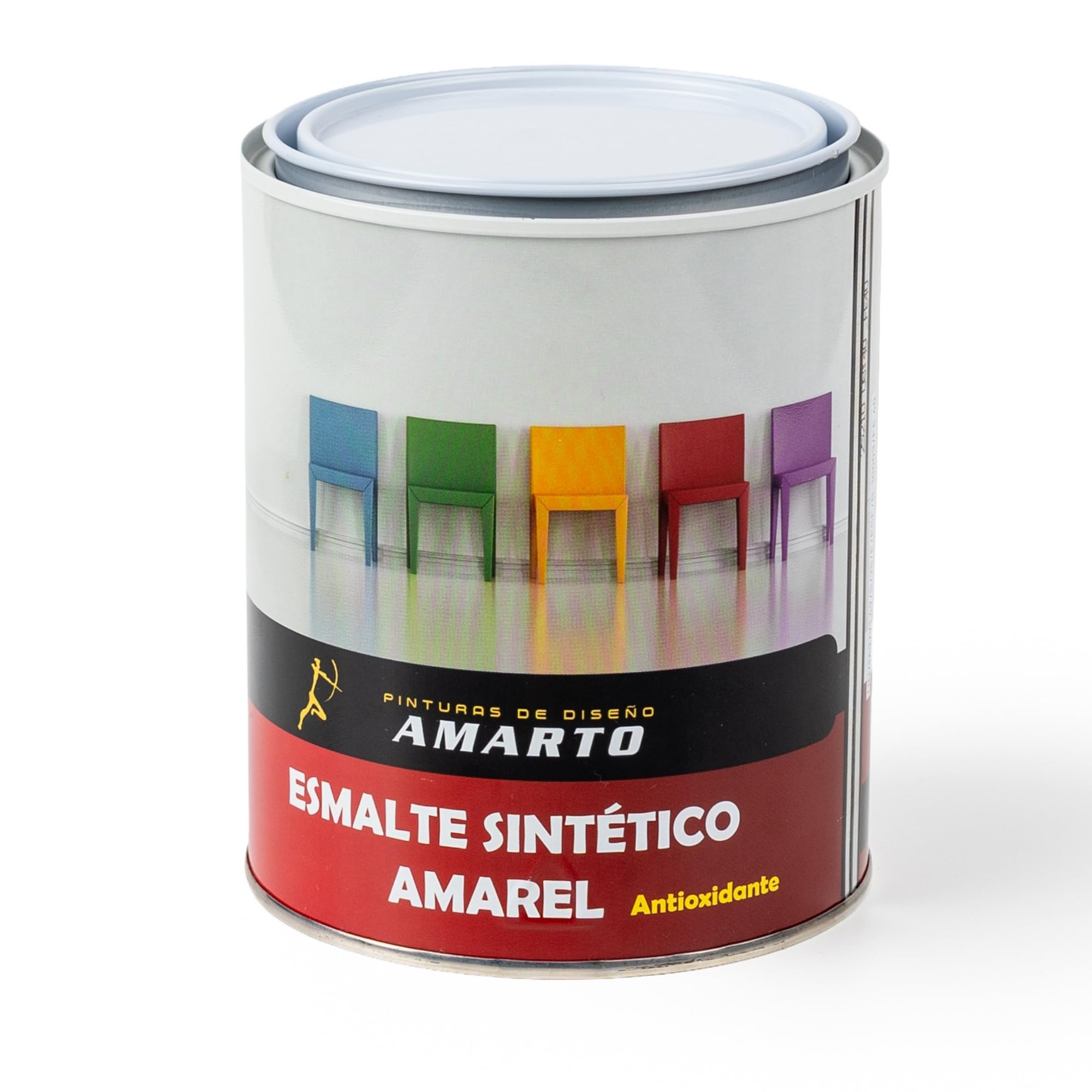 [375ML Blanco] Esmalte Antioxidante Brillante Secado Rápido, Esmalte directo sobre óxido Interior Exterior Protege Hierro Madera Metal de Alta Adherencia Fácil Aplicación