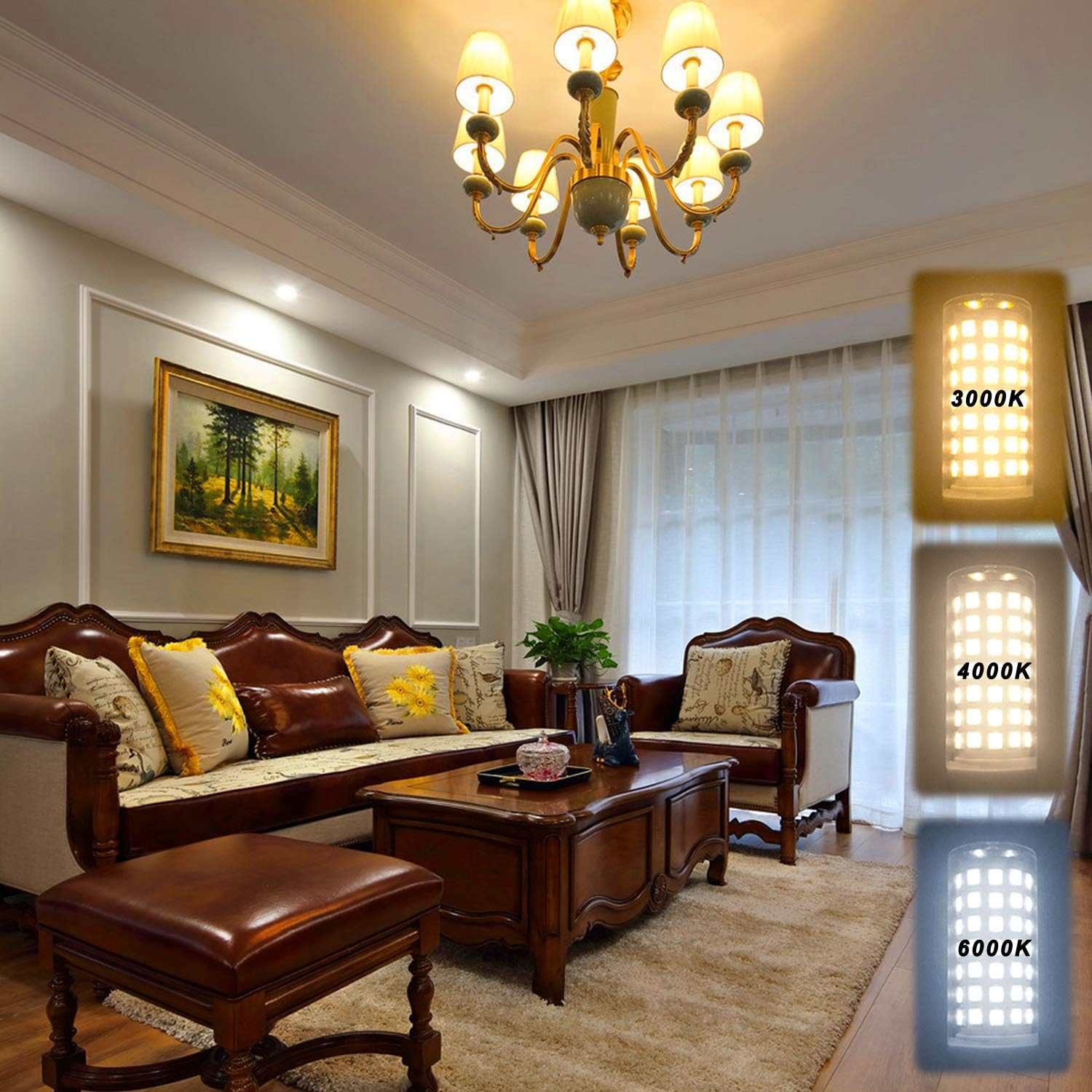 Exclusive Discount 🔥 Ziomitus Dimmable G9 Led Bulbs 5W Replace 40W 50W 60W Halogen Bulbs,3000K Warm White,AC120V No Flicker 0-100% Dimmable G9 T4 Led Corn Bulbs for Pendant Ceiling Chandelier Wall Lighting,600lm,5Pack