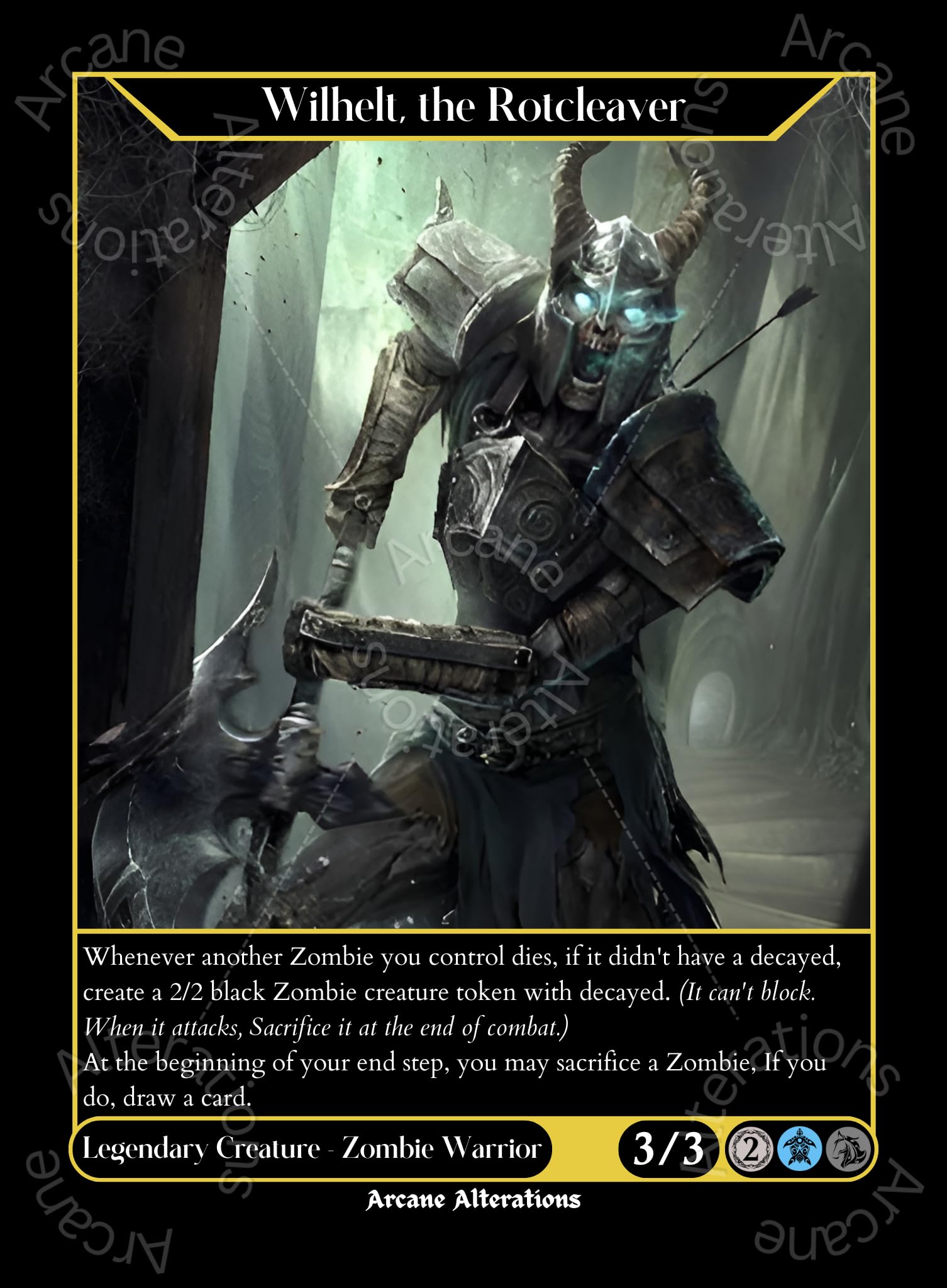 Amazon.com: Arcane Alterations The Rotcleaver Draugr Elder Scrolls  Crossover Altered Art Custom Proxy Card : Toys & Games