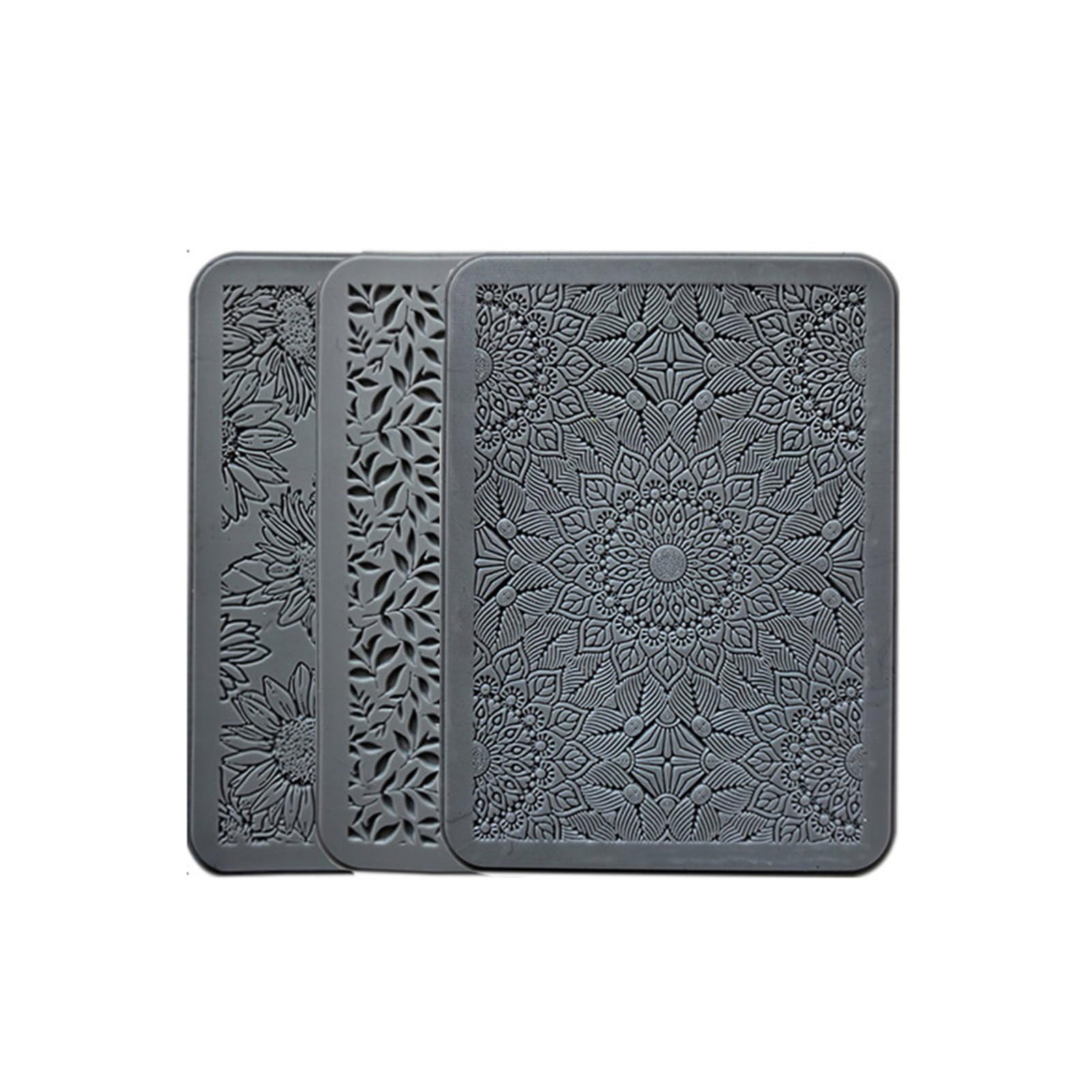 NEWFT Sturdy Silicone Clay Stamping Mats for Professional Polymers Clay Jewelry Designs