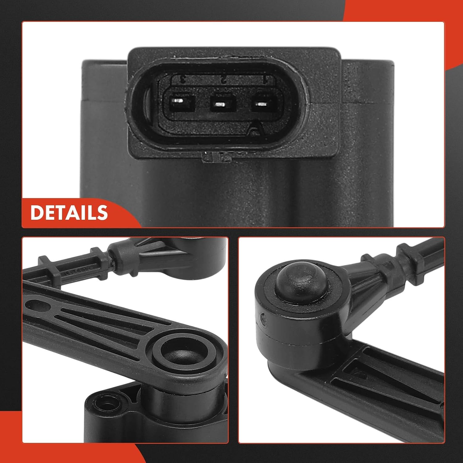 A-Premium Ride Height Level Sensor Compatible with Land Rover Range Rover 2013-2022, Range Rover Sport 2014-2022, Discovery 2017-2023, Defender 110 2020-2024, Defender 130, Defender 90, Front Side