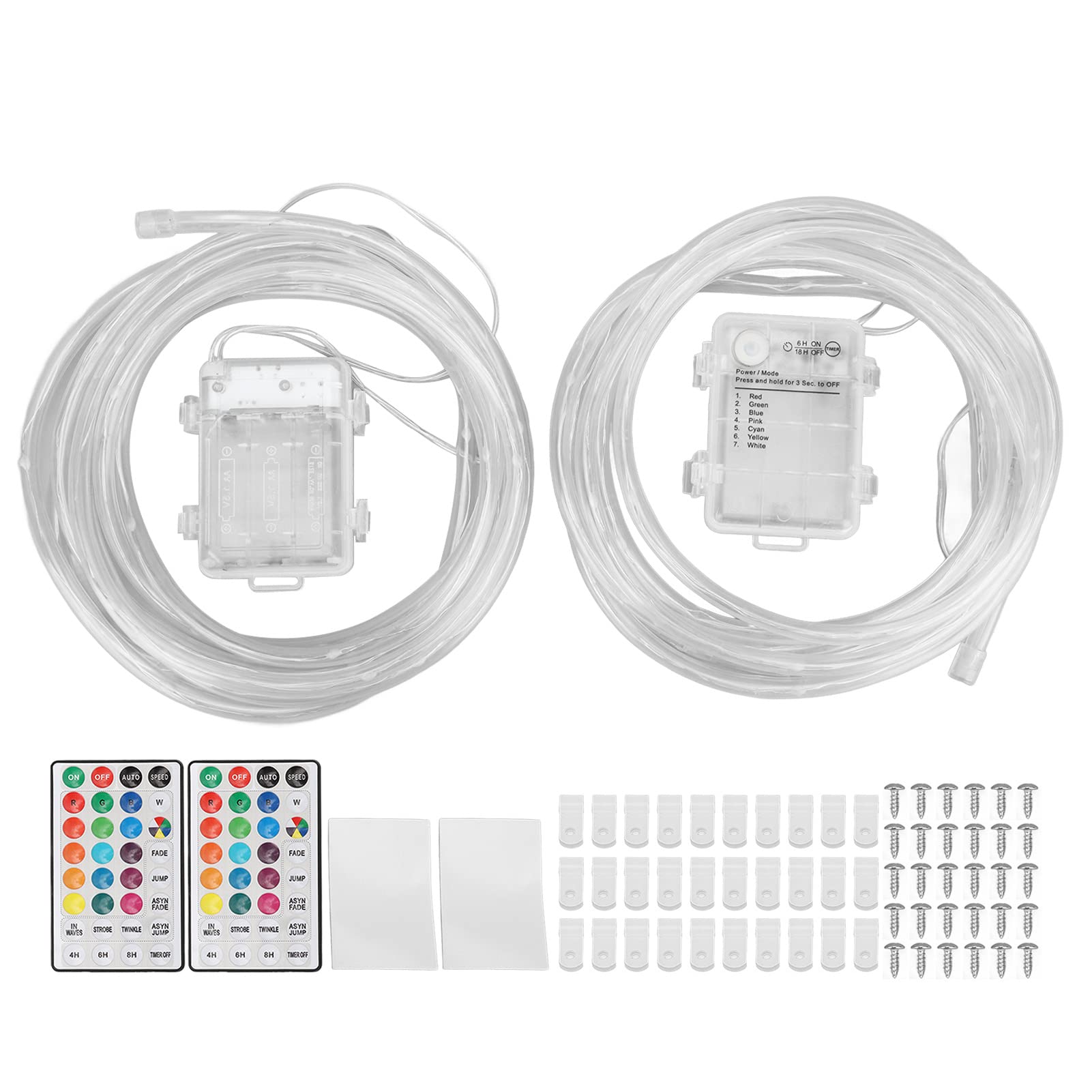Fockety Lumières LED pour Cornhole, 2Pcs, RVB Télécommandée