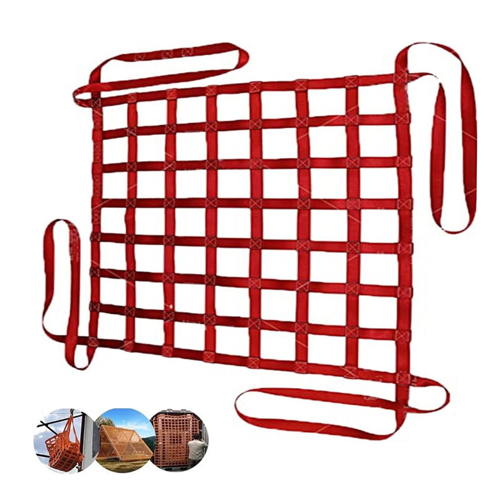 Filet de levage haute résistance sangle de sécurité manutention escalade 1,5x1,5m
