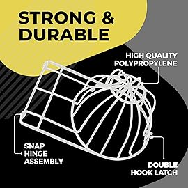 BallcapBuddy Original and Patented Hat Washer Cage (3 Pack), Hat Cleaner for Baseball Caps for Washing Machine or Dishwasher, Cap Washer Frame for Flat & Curved Hats- White