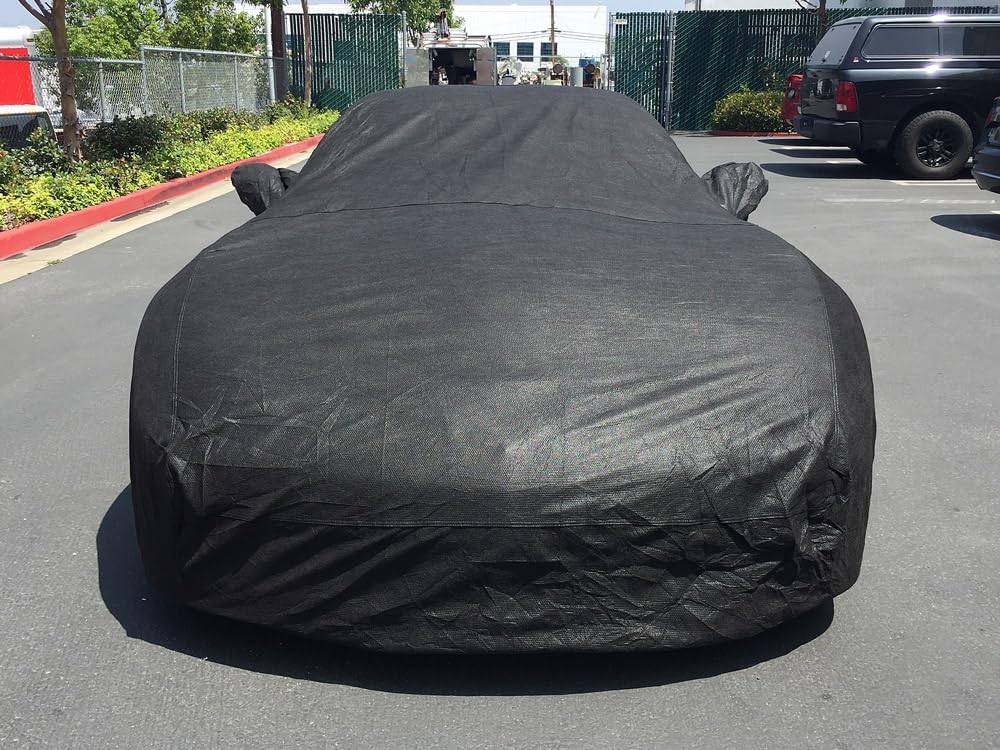 CarsCover Custom Fit C5 1996-2004 Chevy Corvette Car Cover for 5 Layer Heavy Duty Waterproof Black Ultrashield