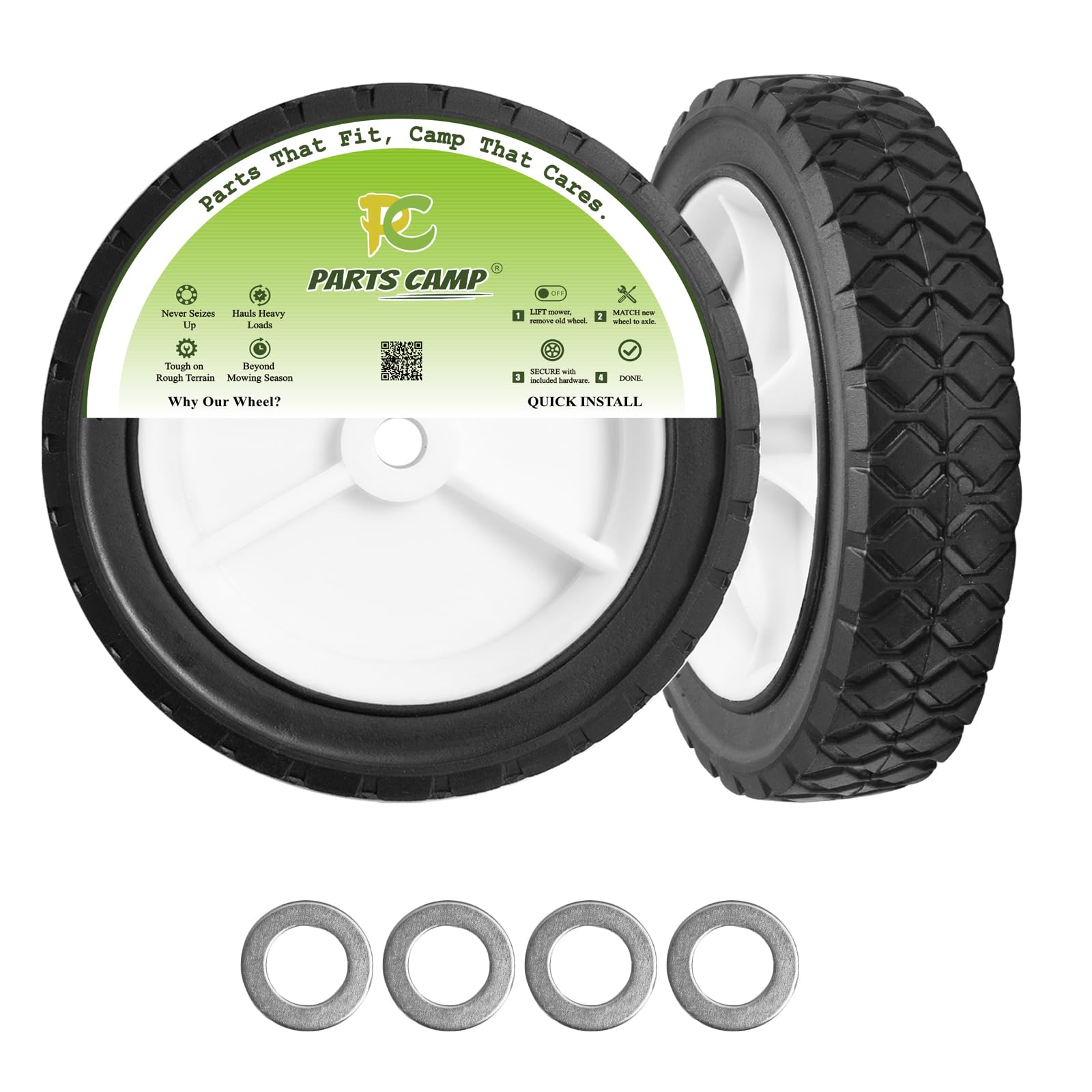 Parts Camp (2 Pack) 7 inch Wheels Replace Oregon 72-107