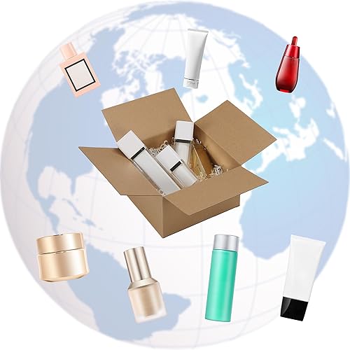 Miniatura 38 de CRUGLA Cajas de envío de 9 x 6 x 4 para pequeñas empresas, caja de embalaje de cartón corrugado, 25 paquetes Marrón,Blanco