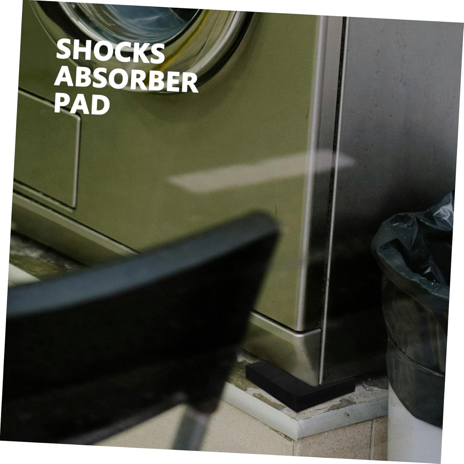 Shock Absorbers Condenser Shock Absorbing Pad Vibration Pad Mat for Fitness Equipment Anti Vibration Pads Floor Protectors Washing Machine Mats Anti Viberation Pad Rubber Black