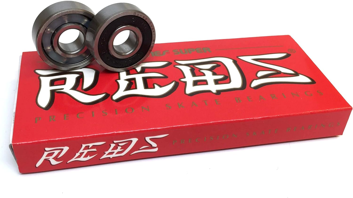 52mm Plain Jane Keyframe White/Orange Skateboard Wheels - 87a with Bones Bearings - 8mm Bones Super Reds Skateboard Bearings - Bundle of 2 Items