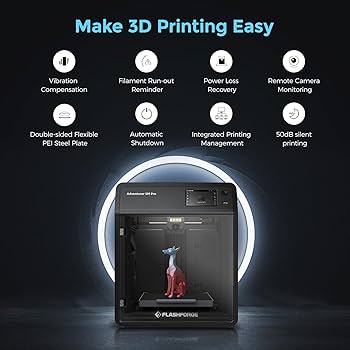 Adventurer 5M Pro 3Dプリンター Flashforge Adventurer 5M Pro | Enclosed 3D Printer for