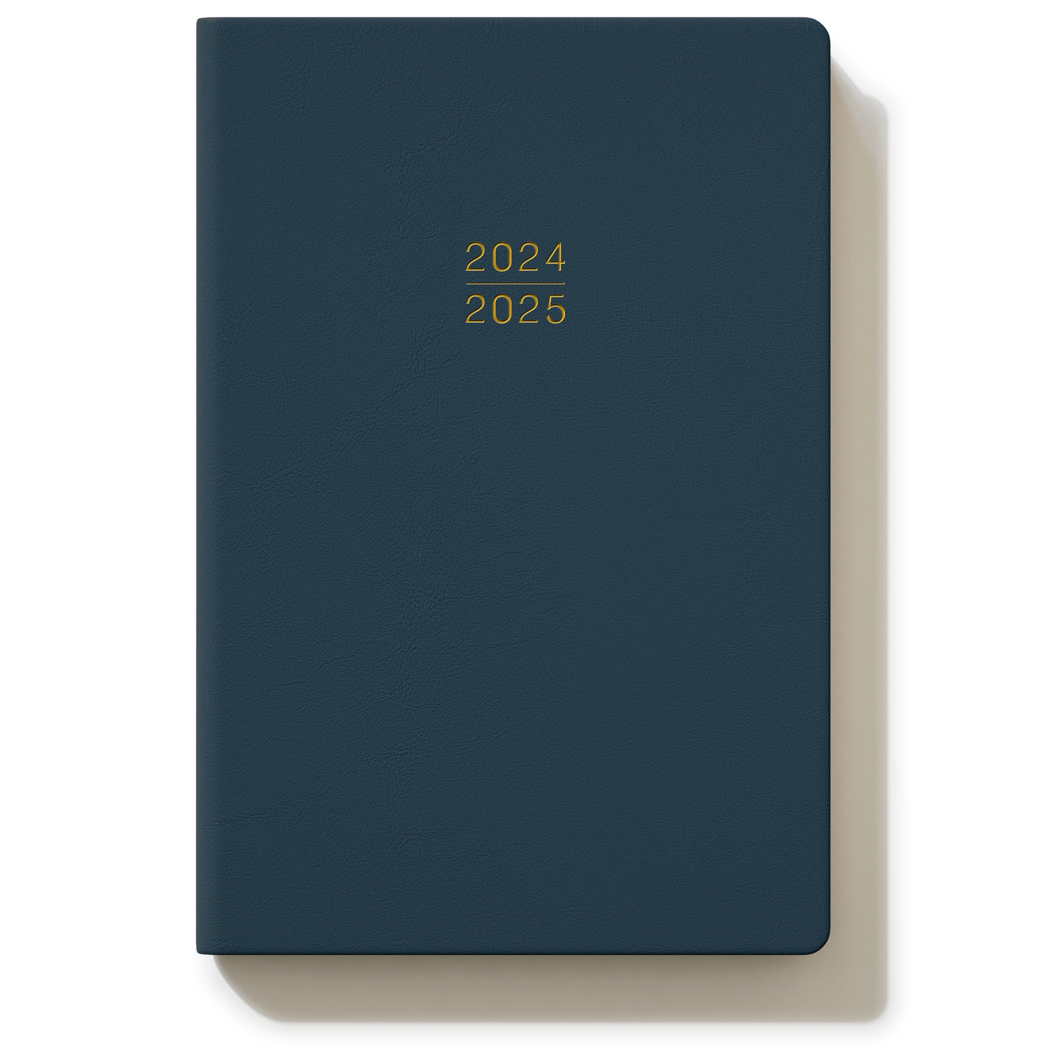 TDOLISSTE - Agenda 2024 2025 Semana Vista, Escolar Planificador Semanal A5, 18 Meses Julio 2024 - Diciembre 2025, Semana Vista Horizontal, Cubierta Suave Cuero Sintético (Azul)