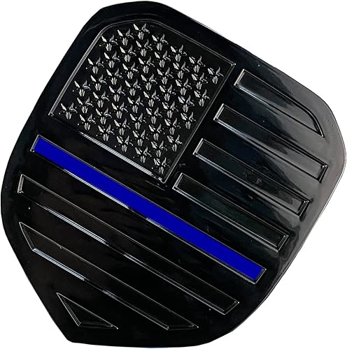 HHLOU Blue Line - Emblema de bandera estadounidense para modelos de repuesto de rejilla frontal RAM  1500 2006-20182500 2009-20183500 2007-2018