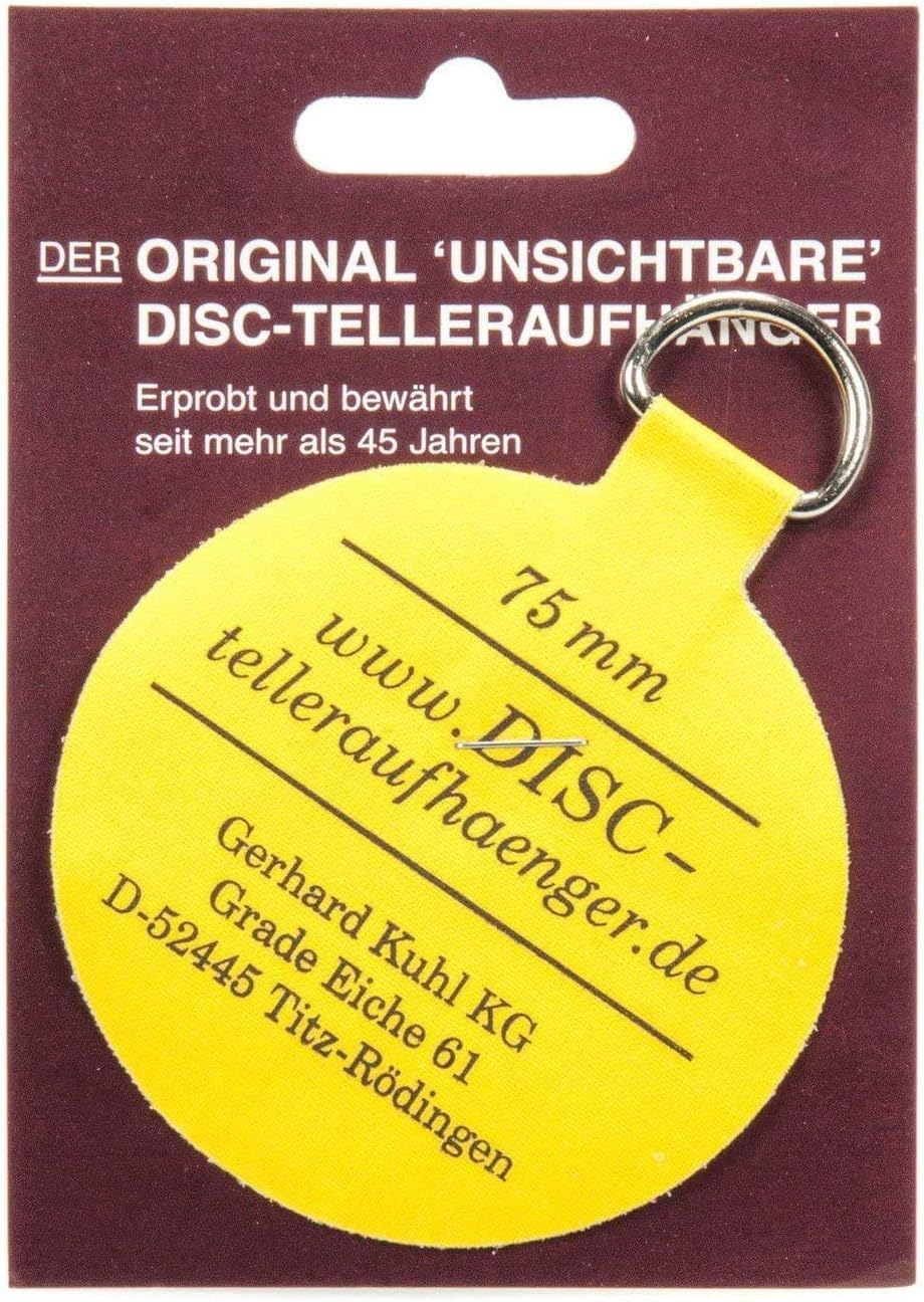 Pack of 5 Self Adhesive Plate Hanger 75mm Size / Stick On Plate Hanging Disc